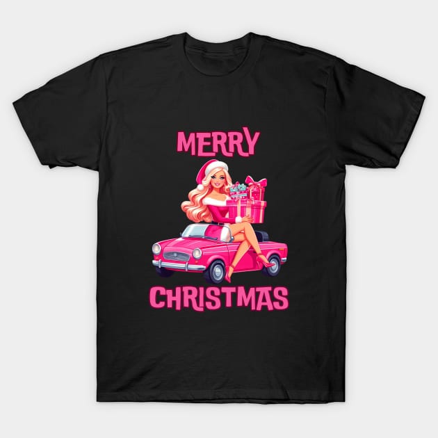 Barbie Christmas T-Shirt by BukovskyART